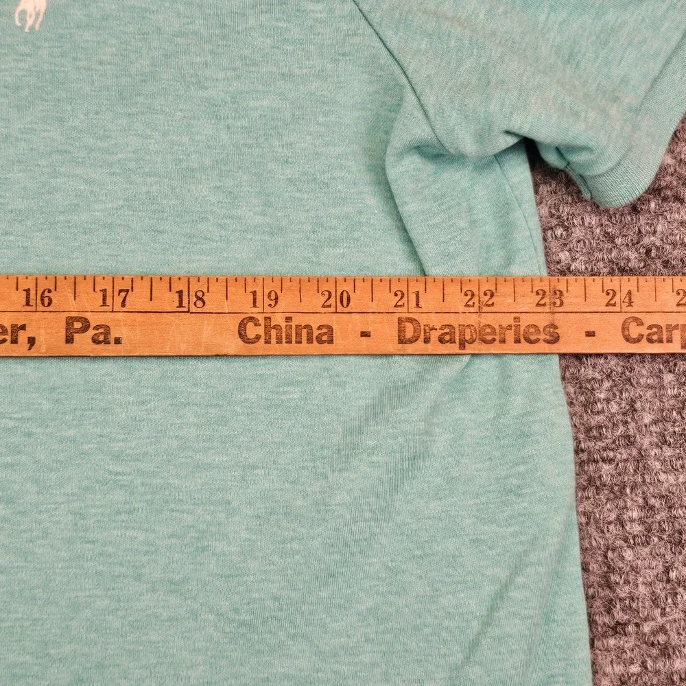 Polo Ralph Lauren Mens XL Heather Mint Green Short Sleeve Polo Shirt Pony Logo